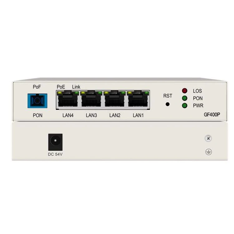 ONU industrial PoF 4GE