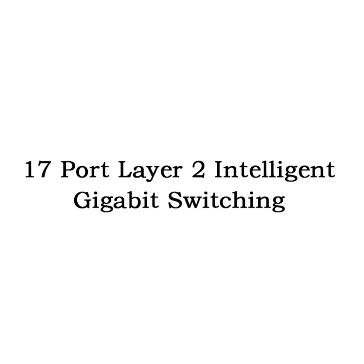 Conmutación Gigabit inteligente de capa 2 de 17 puertos