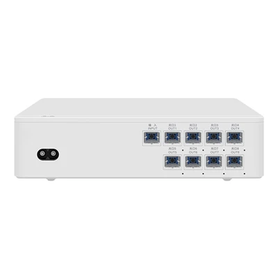 Divisor de fibra óptica activo de 8 puertos